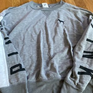 Cozy open shoulder Pink Sweater